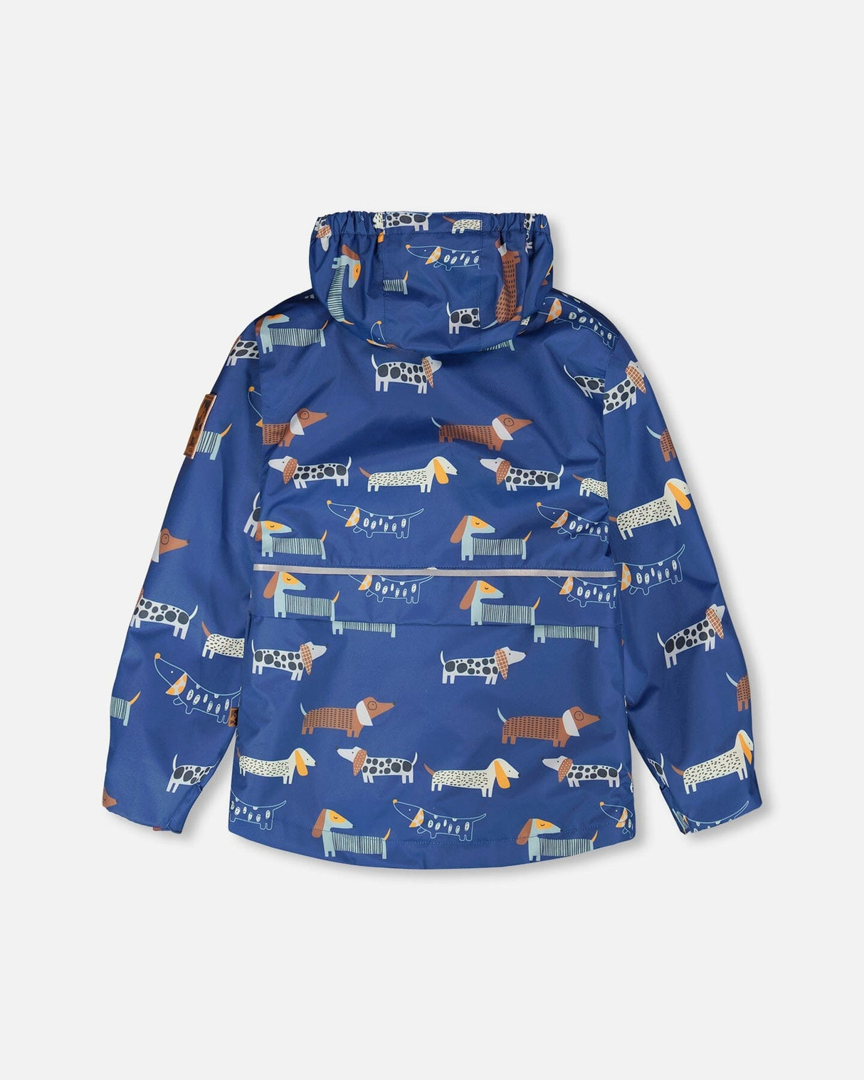 3-In-1 Two-Piece Mid-Season Outerwear Set Blue Dog Print-2