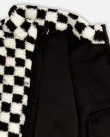Sherpa Jacket Black Checkerboard-3