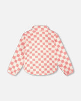 Sherpa Jacket Pink Checkerboard-1