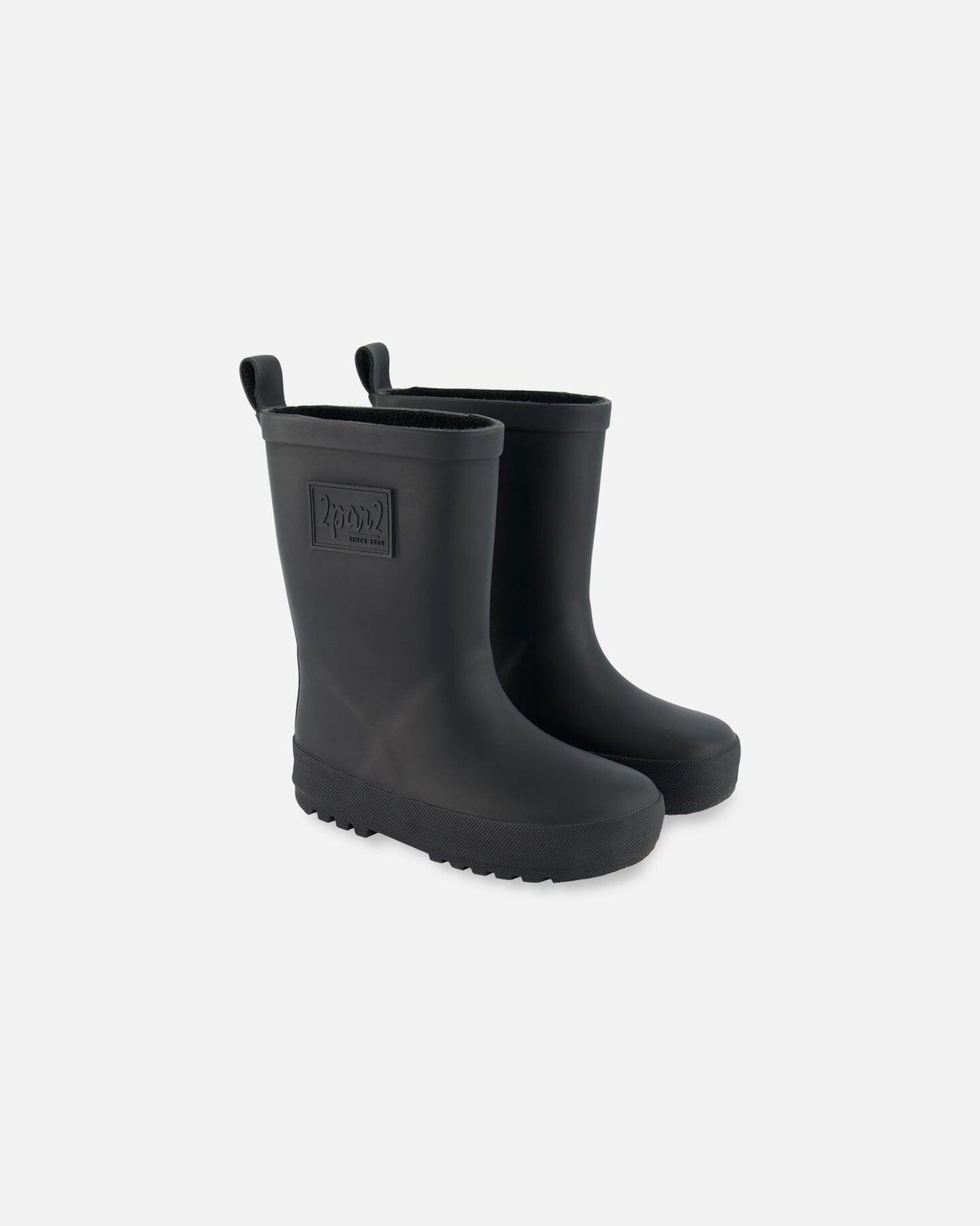 Rain Boots In Natural Rubber Black-0