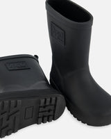 Rain Boots In Natural Rubber Black-2