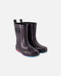 Rain Boots In Natural Rubber Black Glitter-0