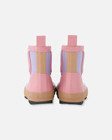 Short Rain Boots In Natural Rubber Lavender-3