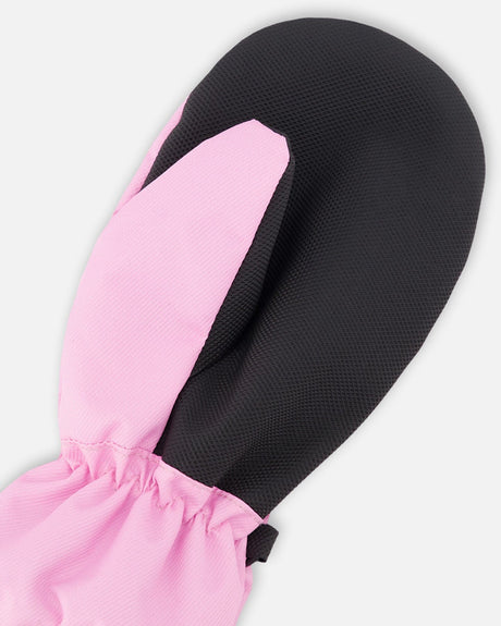 Mid-Season Mittens In Recycled Polyester Pink-3