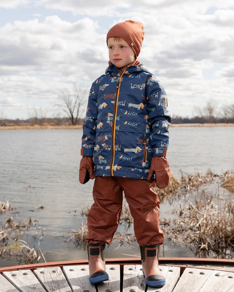 Mid-Season Mittens In Recycled Polyester Brown-1