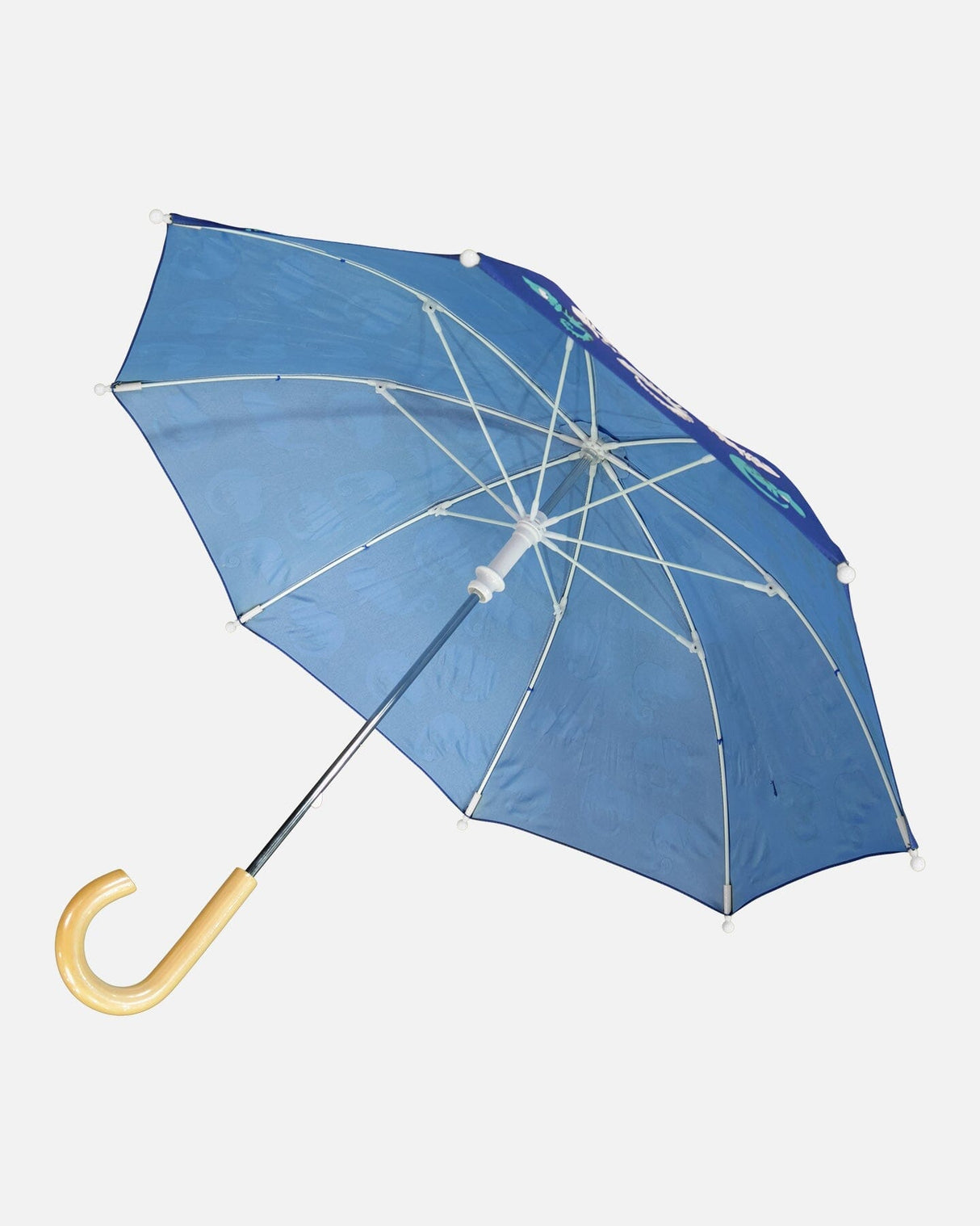 Color-Changing Umbrella Blue Chameleon Print-3