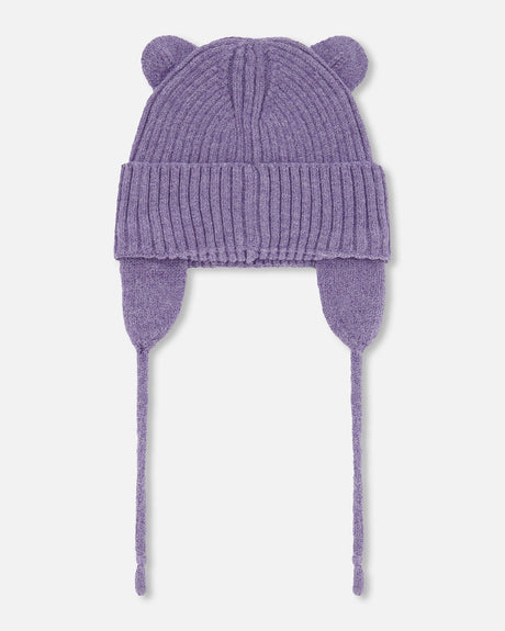 Baby Knit Hat Lavender-0