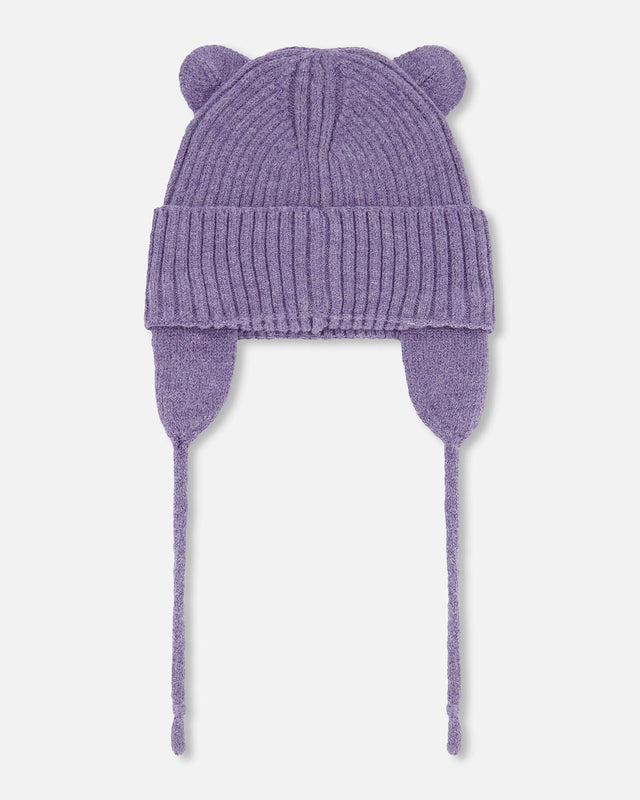Baby Knit Hat Lavender-0