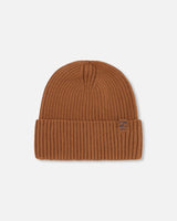 Knit Hat Brown-0