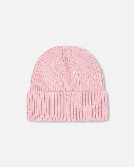 Knit Hat Pale Pink-2