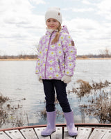 Ribbed Knit Mittens Off White-1