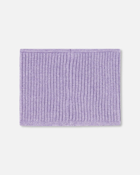 Knit Neckwarmer Lavender-2