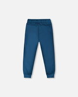 Athletic Pants In Recycled Polyester Teal-1