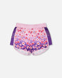 Athletic Shorts In Recycled Polyester Mauve Floral Gradient-0