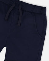 Stretch Twill Shorts Dark Blue-3