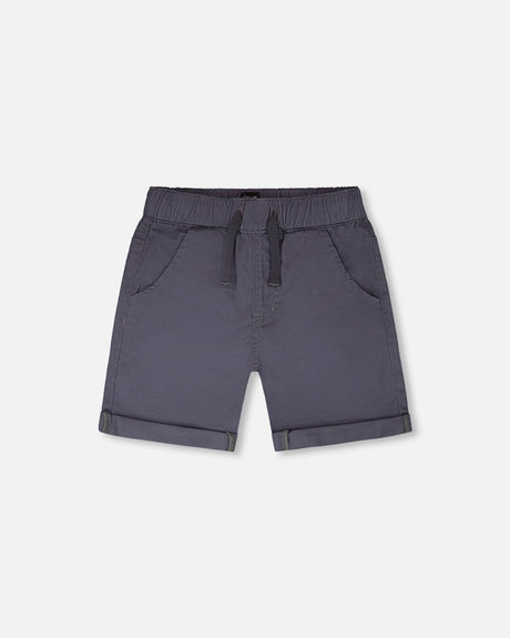 Stretch Twill Shorts Grey-0