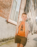 Parachute Shorts With Patch Pockets Beige-2