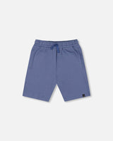 Organic Cotton Jersey Shorts Blue-0
