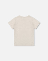 Organic Cotton Jersey T-Shirt Solid Heather Grey-1