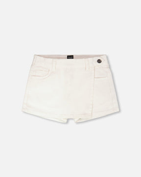 Stretch Twill Skort White-0