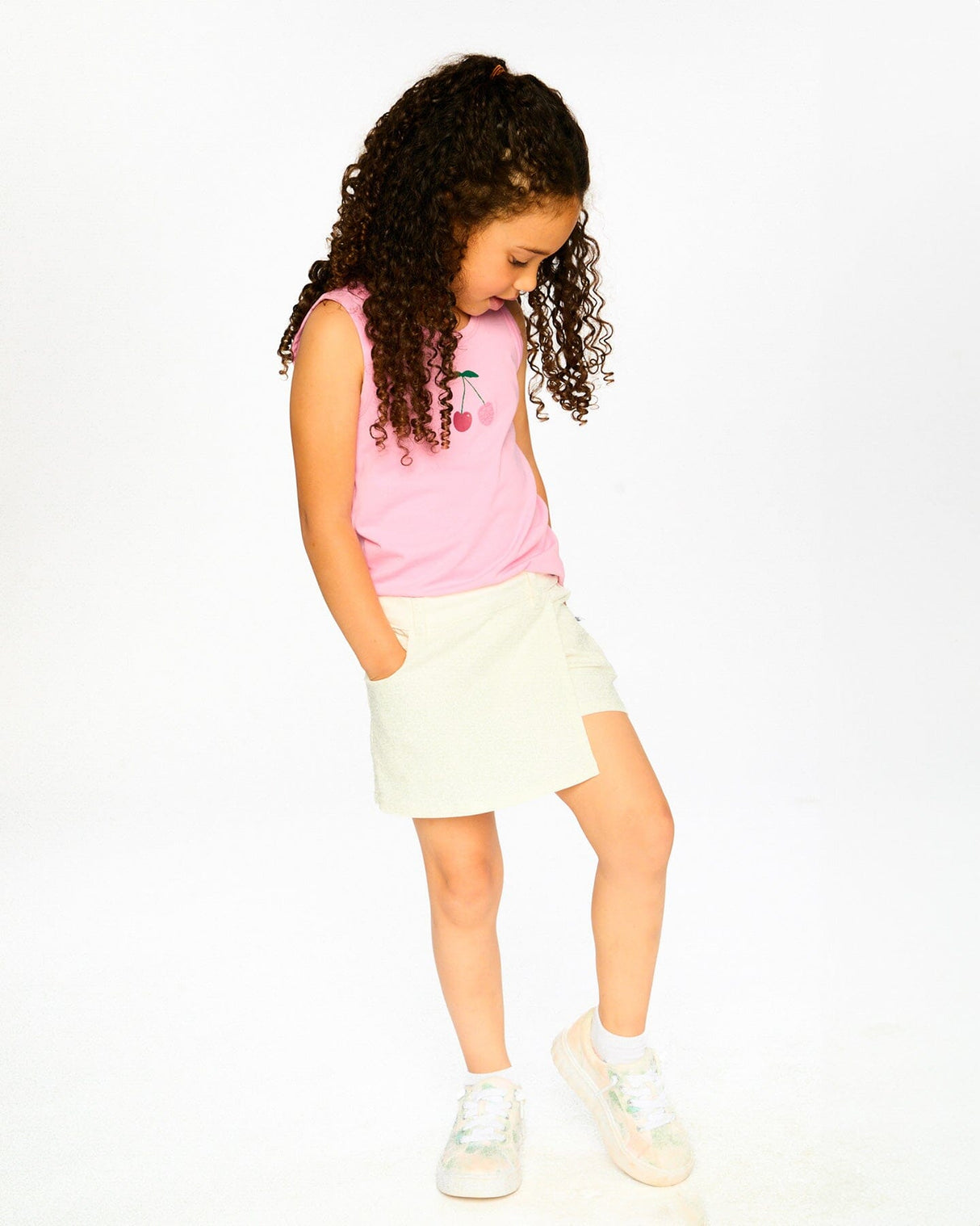Stretch Twill Skort White-1