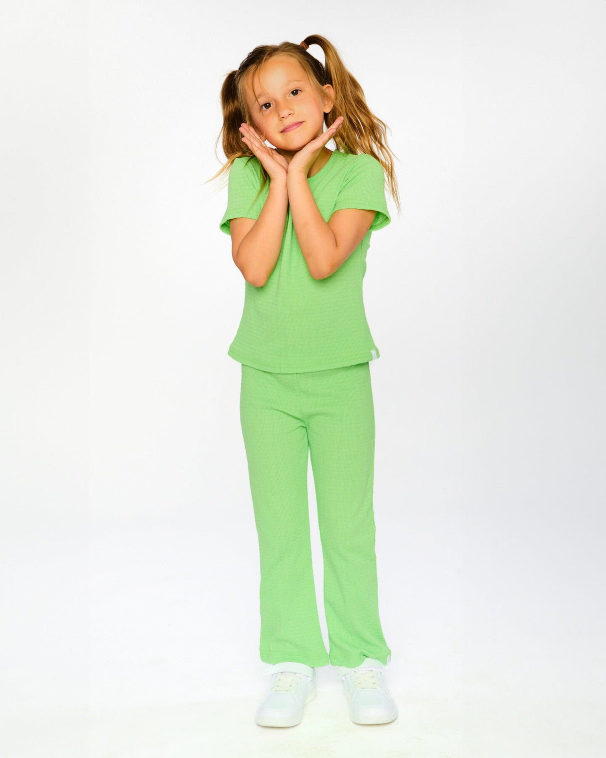 Crinkle Jersey Leggings Mint Green-1