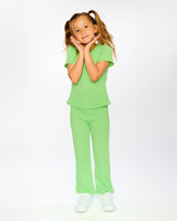 Crinkle Jersey Leggings Mint Green-1