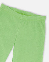 Crinkle Jersey Leggings Mint Green-3