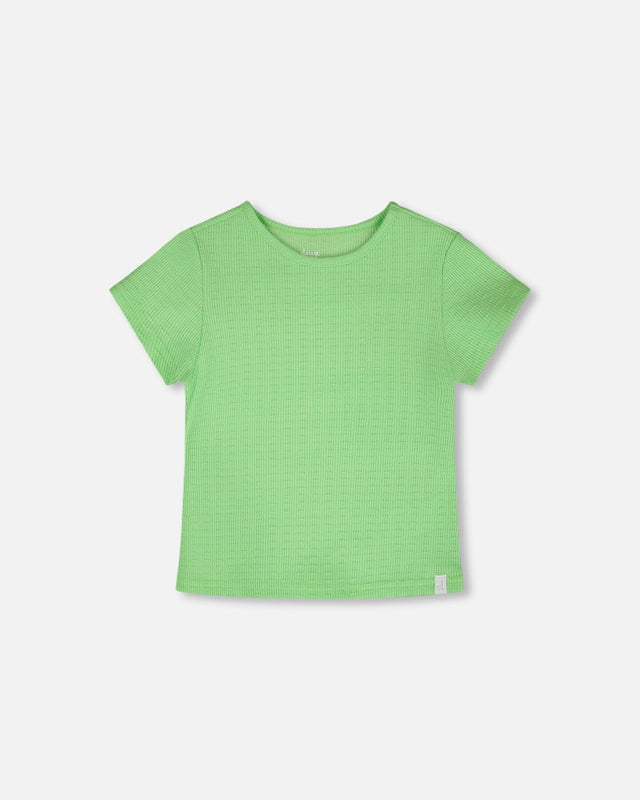 Crinkle Jersey T-Shirt Mint Green-0