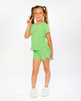 Crinkle Jersey T-Shirt Mint Green-1
