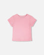 Crinkle Jersey T-Shirt Pink-0