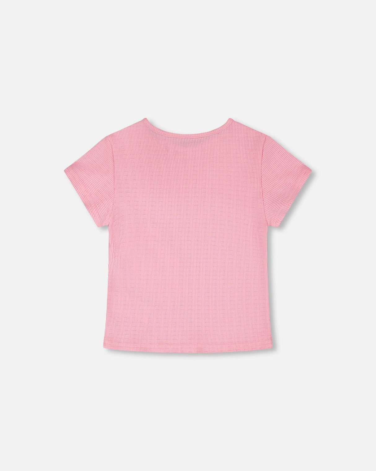 Crinkle Jersey T-Shirt Pink-2