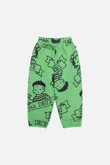 40Th Anniversary Printed Poplin Pant Green-2
