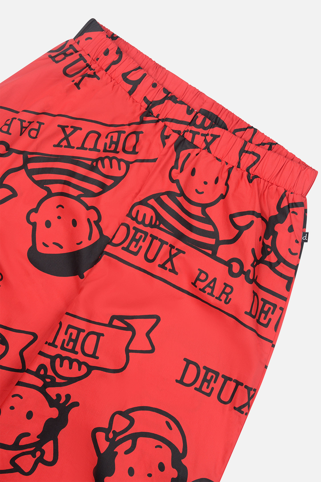 40th Anniversary Adult Printed Poplin Pant Poppy Red-4