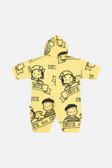 40Th Anniversary Printed Jersey One-Piece Honey Yellow-2