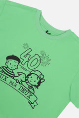 Adult 40Th Anniversary Graphic T-Shirt Green-3