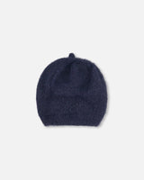 Hairy Knit Beret Navy | Deux par Deux | Jenni Kidz