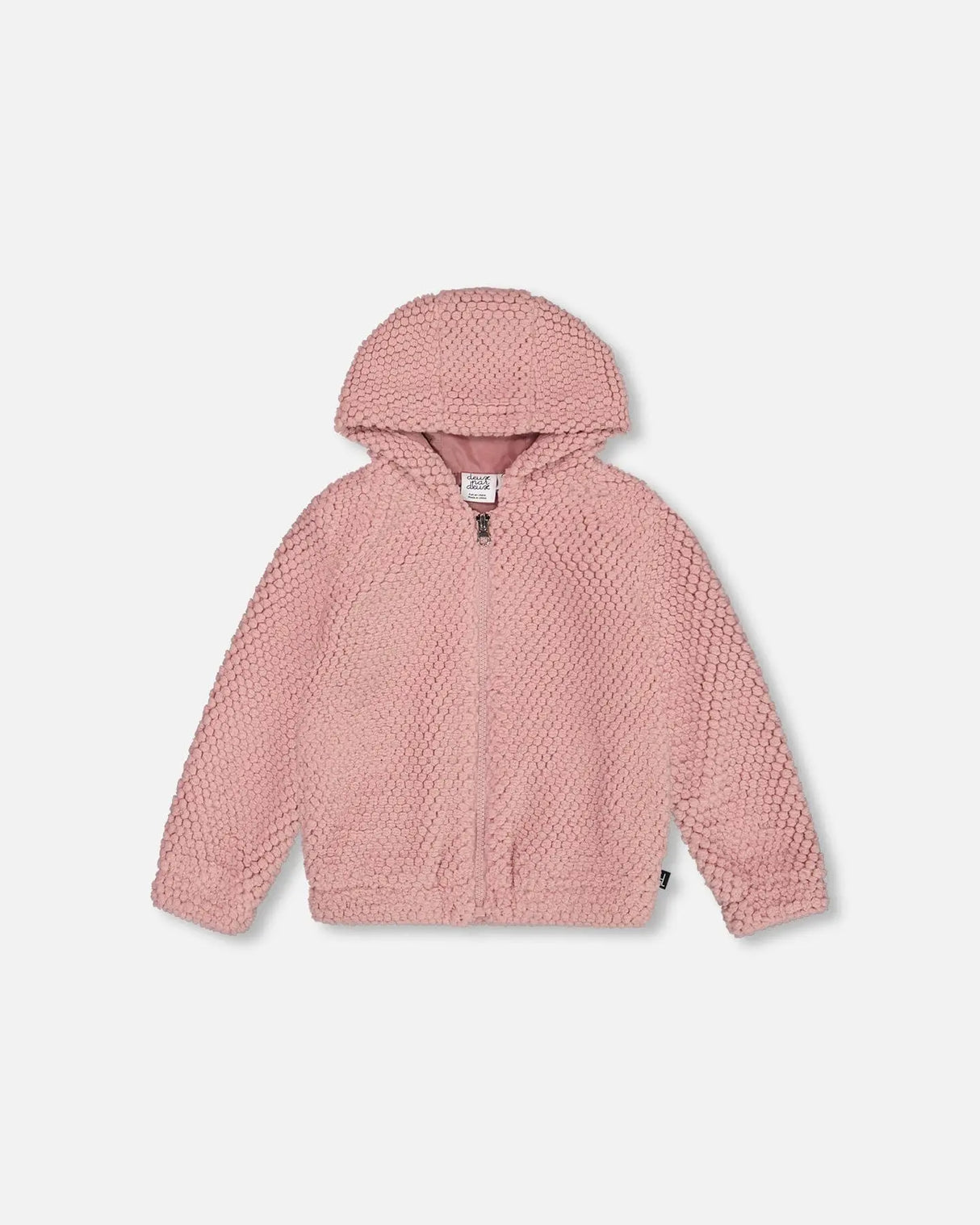 Hooded Plush Vest Dusty Pink | Deux par Deux | Jenni Kidz