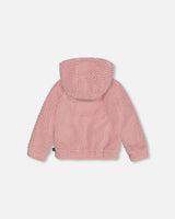 Hooded Plush Vest Dusty Pink | Deux par Deux | Jenni Kidz