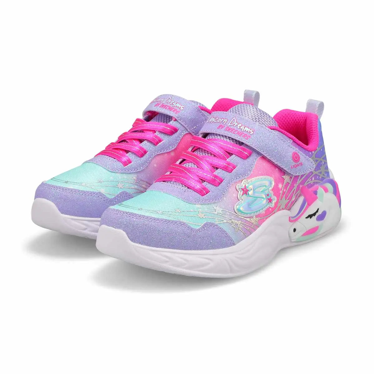 Youth Girls'S-Lights: Unicorn Dreams - Lavender/Hot Pink | Skechers | Skechers | Jenni Kidz