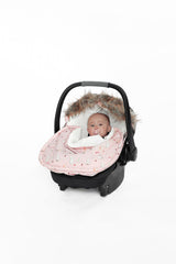 Bunting Bag For Car Seats & Strollers Pink Animal Print-1