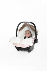 Bunting Bag For Car Seats & Strollers Pink Animal Print-2