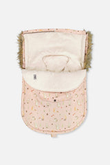 Bunting Bag For Car Seats & Strollers Pink Animal Print-4