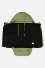 Deux par Deux Evolutive Footmuff For Car Seats And Strollers Olive Green