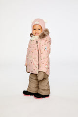Baby Two Piece Snowsuit Pink Animal Print-2