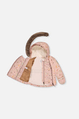Baby Two Piece Snowsuit Pink Animal Print-4