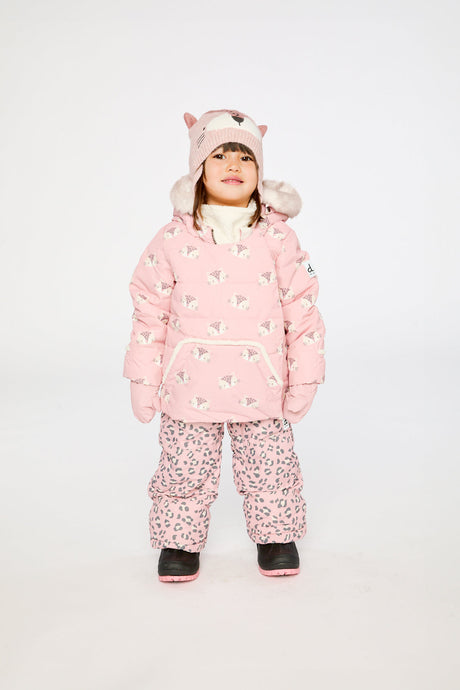 Baby Two Piece Snowsuit Rose Leopard Print-3