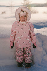 Baby Two Piece Snowsuit Rose Leopard Print-1
