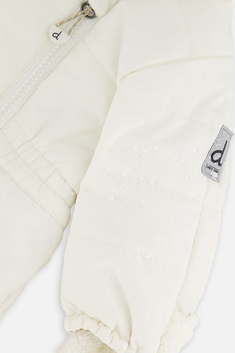 Deux par Deux off white baby car seat snowsuit, alternate view 7
