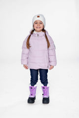 Winter Jacket Adapted For Car Seats Lavender-1